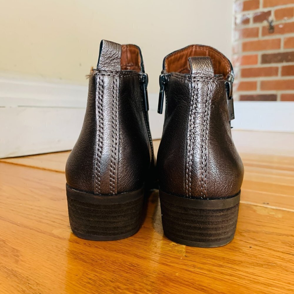 LUCKY BRAND SHOES BOOTS BOOTIES HEEL Size 7.5 37.5 M EXCELLENT - Picture 9 of 14